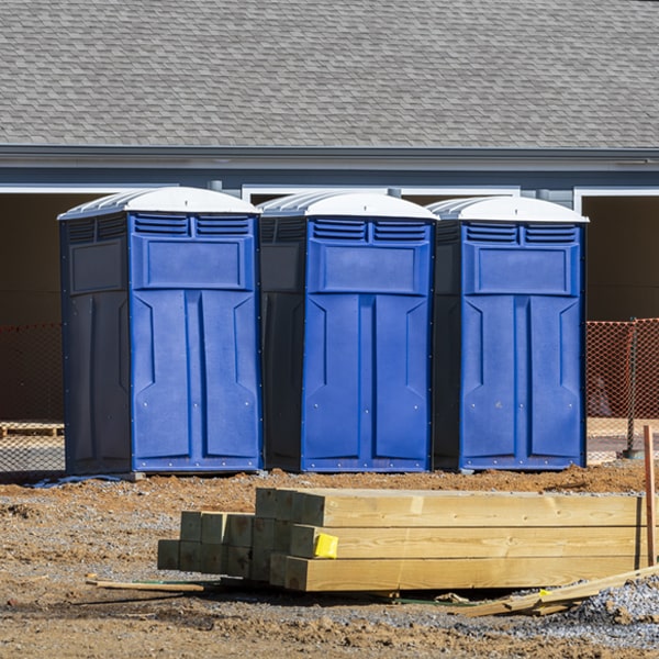 how often are the portable toilets cleaned and serviced during a rental period in Camden Wyoming DE